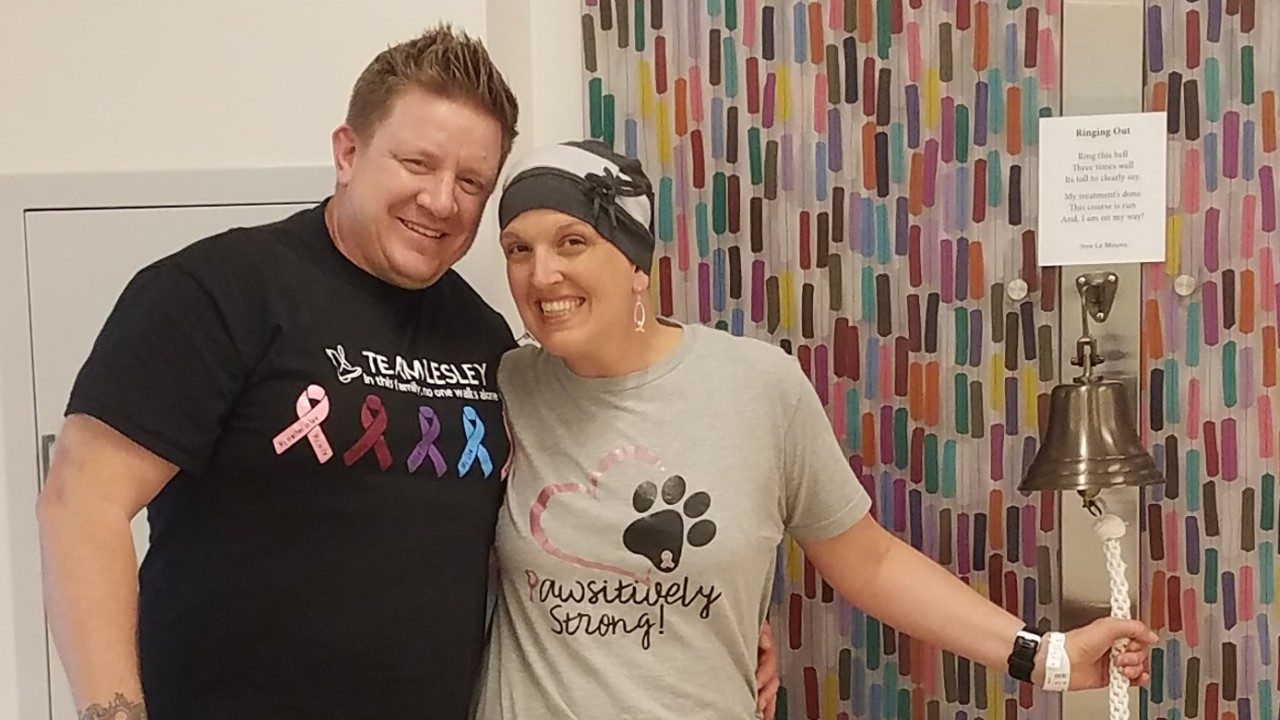 乳腺癌幸存者LesleyZentz和她丈夫Gordon